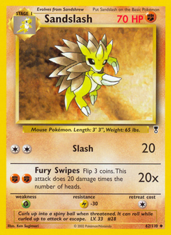 Sandslash #62 Legendary Collection