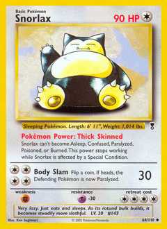 Snorlax #64 Legendary Collection