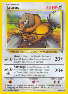 Tauros #65 Legendary Collection