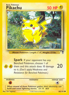 Pikachu #86 Legendary Collection