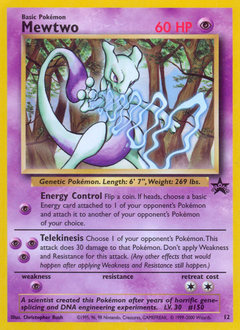 Mewtwo #12 Wizards Black Star Promos