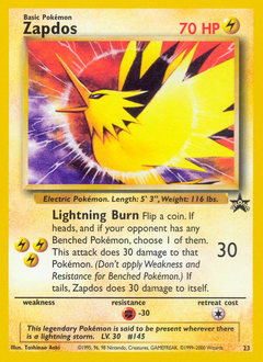 Zapdos #23 Wizards Black Star Promos