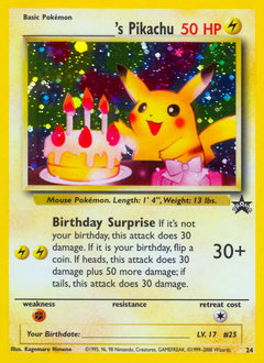 _____'s Pikachu #24 Wizards Black Star Promos
