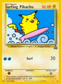 Surfing Pikachu #28 Wizards Black Star Promos