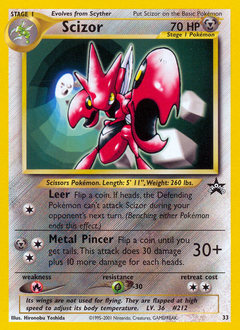Scizor #33 Wizards Black Star Promos