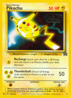 Pikachu #4 Wizards Black Star Promos
