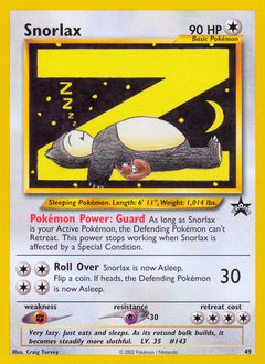 Snorlax #49 Wizards Black Star Promos