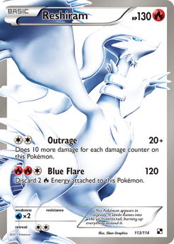 Reshiram #113 Black & White