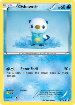Oshawott #28 Black & White
