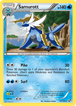 Samurott #31 Black & White