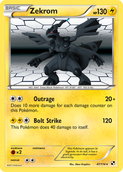 Zekrom #47 Black & White