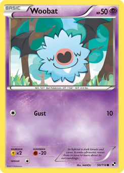 Woobat #50 Black & White