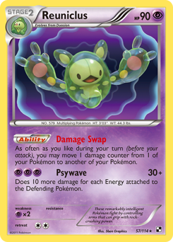 Reuniclus #57 Black & White