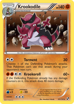 Krookodile #65 Black & White