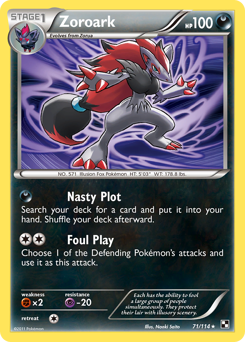 Zoroark #71 Black & White