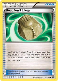 Root Fossil Lileep #87 Plasma Blast
