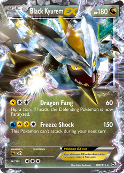 Black Kyurem-EX #100 Legendary Treasures