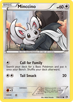Minccino Legendary Treasures #104