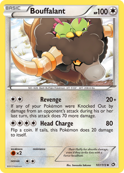 Bouffalant #107 Legendary Treasures