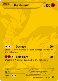 Reshiram #114 Legendary Treasures