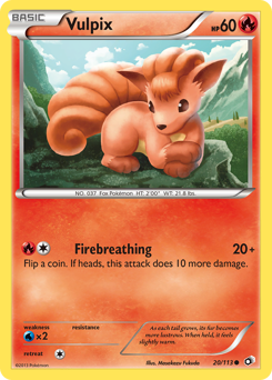 Vulpix #20 Legendary Treasures