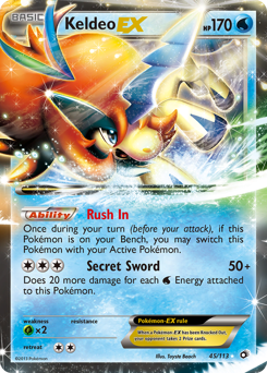 Keldeo-EX #45 Legendary Treasures