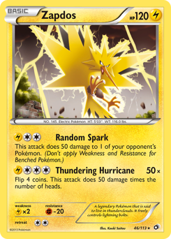 Zapdos #46 Legendary Treasures