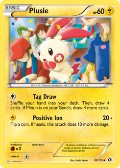 Plusle #47 Legendary Treasures