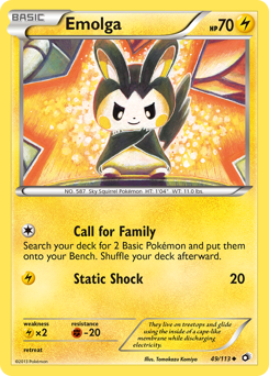 Emolga #49 Legendary Treasures