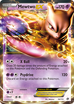 Mewtwo-EX #54 Legendary Treasures