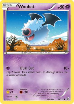 Woobat Legendary Treasures #64