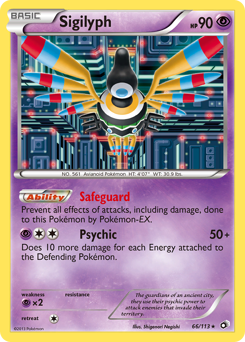 Sigilyph #66 Legendary Treasures