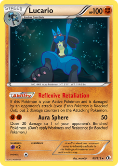 Lucario #80 Legendary Treasures