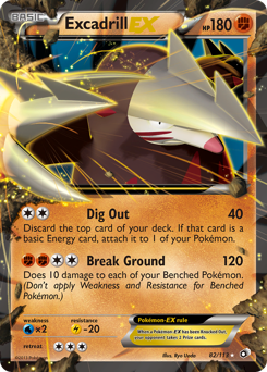 Excadrill-EX #82 Legendary Treasures