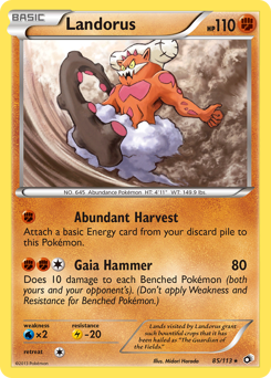 Landorus #85 Legendary Treasures