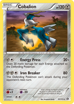 Cobalion #91 Legendary Treasures