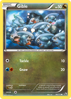 Gible #94 Legendary Treasures