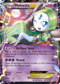 Meloetta-EX #RC11 Legendary Treasures
