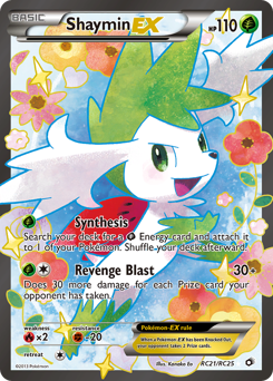 Shaymin-EX #RC21 Legendary Treasures