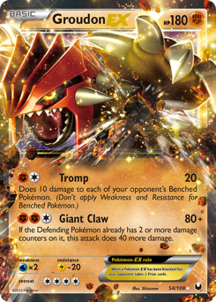Groudon-EX #54 Dark Explorers