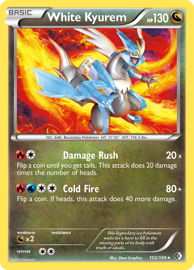 White Kyurem #102 Boundaries Crossed