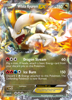 White Kyurem-EX #103 Boundaries Crossed