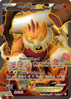 Landorus-EX #144 Boundaries Crossed
