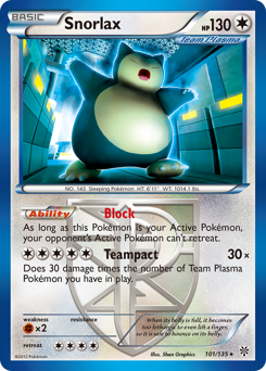 Snorlax #101 Plasma Storm