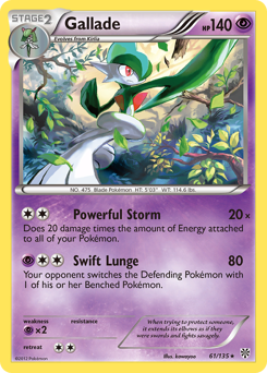 Gallade #61 Plasma Storm