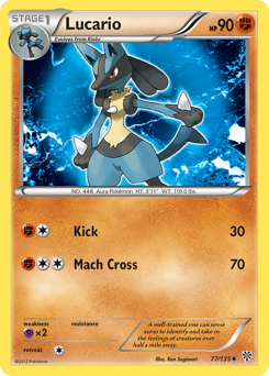 Lucario #77 Plasma Storm