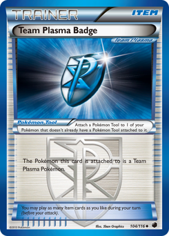 Team Plasma Badge #104 Plasma Freeze