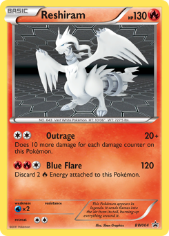 Reshiram #BW004 BW Black Star Promos