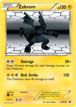 Zekrom #BW005 BW Black Star Promos