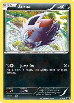 Zorua #BW12 BW Black Star Promos
